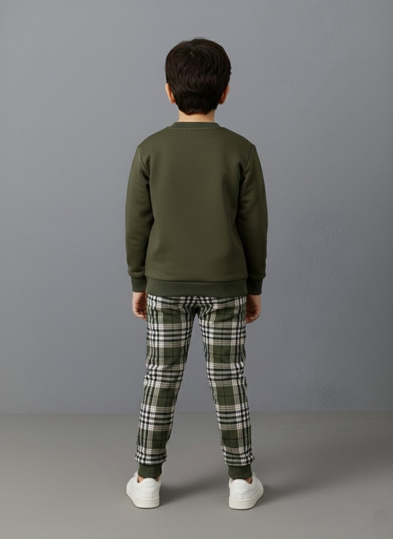 Viel Innate سويت شيرت أنيق وبنطلونات رياضية للأولاد - Image 3